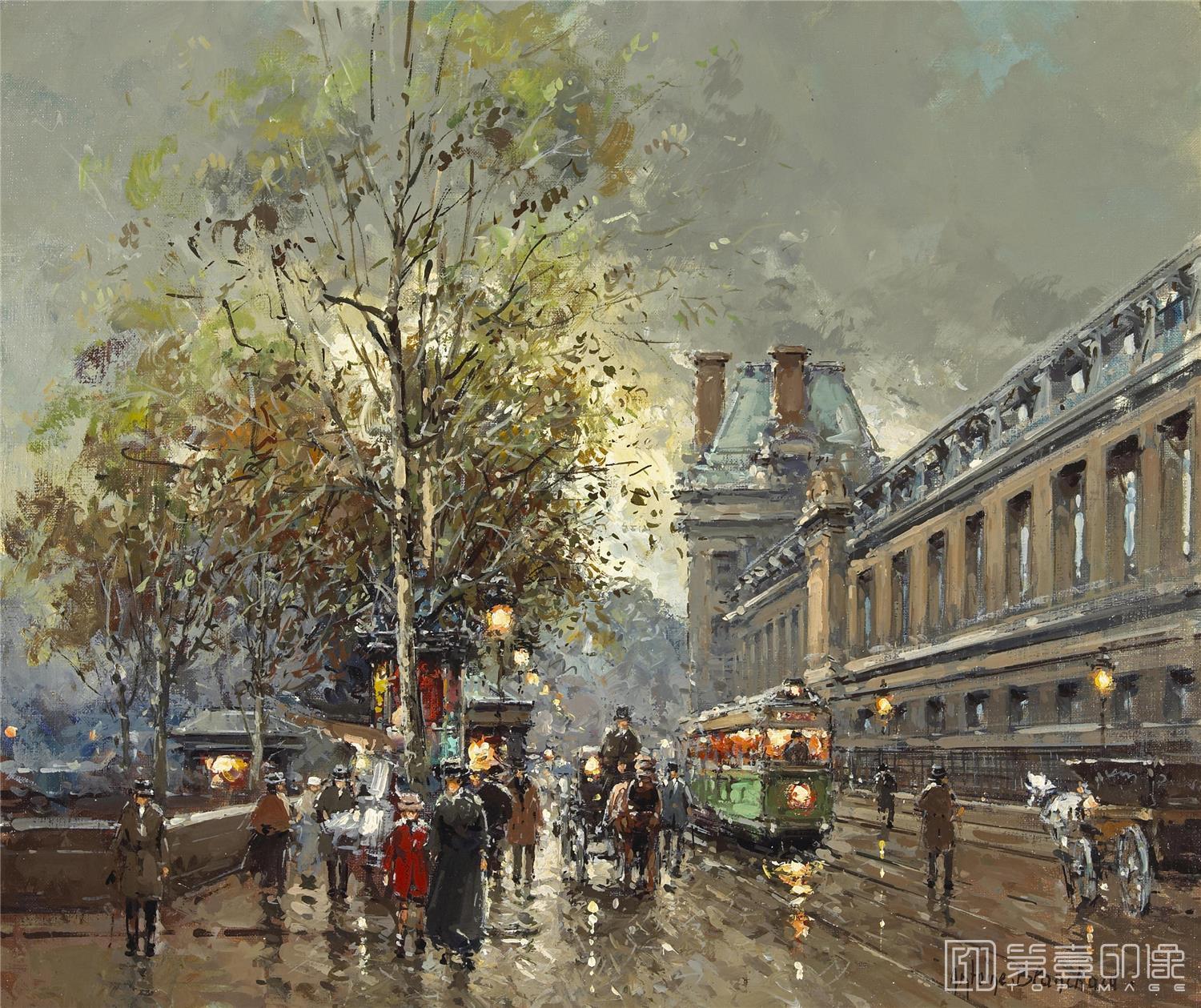 油画-安托万·布兰乍得 Antoine Blanchard作品-023